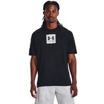 UA Tech Print Fill SS Shirt, Black/White - XL