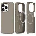 Tech-protect Silicone MagSafe ovitek za iPhone 15 Pro, titanium