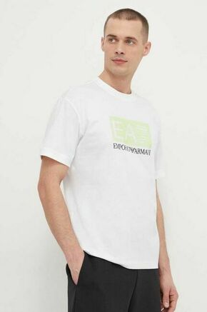 Bombažna kratka majica EA7 Emporio Armani moški