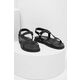 Usnjeni sandali Answear Lab ženski, črna barva - črna. Sandali iz kolekcije Answear Lab. Model je izdelan iz naravnega usnja. Model z gumijastim podplatom, ki je trpežen in odporen na poškodbe.