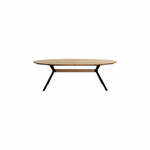 Jedilna miza s hrastovo mizno ploščo v naravni barvi 100x240 cm Nori – Light &amp; Living