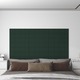 vidaXL Stenski paneli 12 kosov temno zeleni 60x15 cm blago 1,08 m²