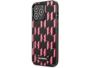 Karl Lagerfeld Klhcp13xmnmp1p za iPhone 13 pro max črno pink zaščita - monogram plaque