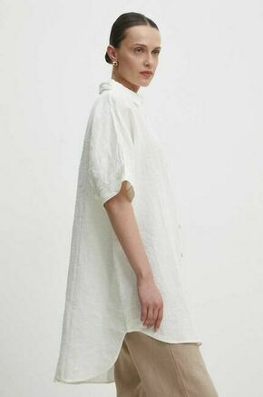 Lanena srajca Answear Lab bela barva - bela. Srajca iz kolekcije Answear Lab
