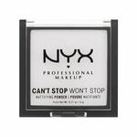 NYX Professional Makeup Can't Stop Won't Stop Mattifying Powder mat puder 6 g odtenek 11 Bright Translucent