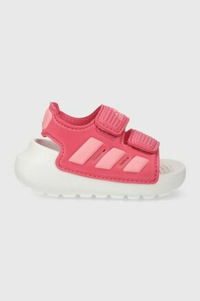 Otroški sandali adidas ALTASWIM 2.0 I roza barva - roza. Otroški sandali iz kolekcije adidas. Model je izdelan iz sintetičnega materiala. Model z mehkim