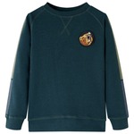 vidaXL Otroški pulover zelena barva mahu 104