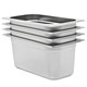 shumee Gastronomske posode 4 kosi GN 1/3 150 mm nerjaveče jeklo