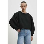 Bombažen pulover Answear Lab ženska, črna barva - črna. Pulover iz kolekcije Answear Lab, izdelan iz enobarvne pletenine. Kolekcija je na voljo izključno na Answear.Si.
