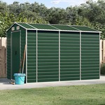 Vidaxl Vrtna lopa zelena 191x300x198 cm pocinkano jeklo
