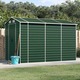 Vidaxl Vrtna lopa zelena 191x300x198 cm pocinkano jeklo