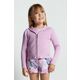 Otroški pulover Mayoral vijolična barva - vijolična. Otroški pulover iz kolekcije Mayoral. Model z zapenjanjem na zadrgo, izdelan iz enobarvnega materiala.