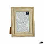 NEW Okvir za fotografije Kristal Zlat Les Rjava Plastika (19 x 2 x 24 cm) (6 kosov)