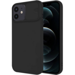 Onasi Lens Cover silikonski ovitek zaščita za iPhone 7 / 8 / SE 2020 - črn