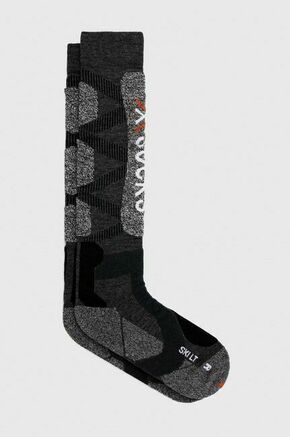 Smučarske nogavice X-Socks Ski Lt 4.0 - siva. Smučarske nogavice iz kolekcije X-Socks. Model izdelan iz zračnega materiala z merino volno.