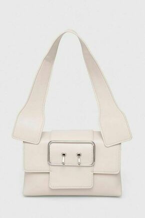 Torbica Sisley bela barva - bela. Majhna torbica iz kolekcije Sisley. Model na zapenjanje