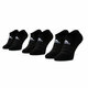 Set 3 parov unisex nizkih nogavic adidas Cush Low 3PP DZ9385 Black/Black/Black
