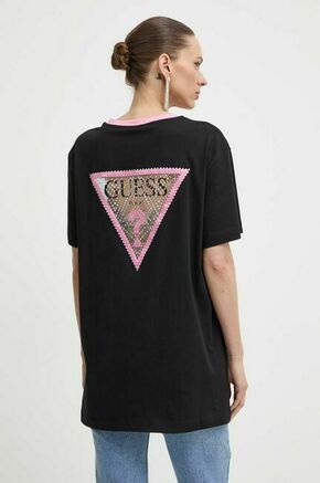 Bombažna kratka majica Guess ženska