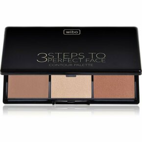 Wibo 3 Steps To Perfect Face Dark paleta za konture obraza za obraz 10 g