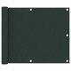 vidaXL Balkonsko platno temno zeleno 75x500 cm oksford blago