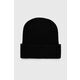 Kapa s primesjo volne Calvin Klein črna barva, K60K612033 - črna. Kapa iz kolekcije Calvin Klein. Model izdelan iz enobarvne pletenine.