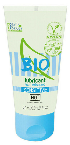HOT Bio Sensitive - veganski lubrikant na vodni osnovi (50ml)