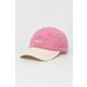 Bombažna bejzbolska kapa Levi's roza barva - roza. Kapa s šiltom vrste baseball iz kolekcije Levi's. Model izdelan iz vzorčaste tkanine.