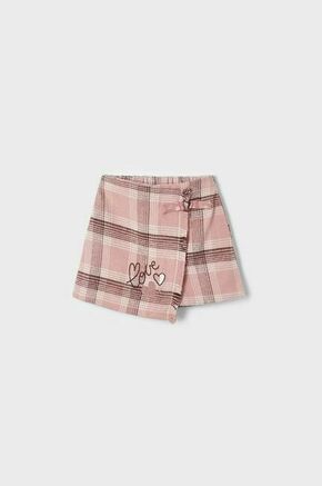 Otroške kratke hlače Mayoral roza barva - roza. Otroški kratke hlače iz kolekcije Mayoral. Model izdelan iz vzorčaste tkanine. Model iz izjemno udobne tkanine z visoko vsebnostjo bombaža.