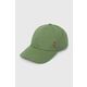 Bombažna bejzbolska kapa Levi's zelena barva - zelena. Kapa s šiltom vrste baseball iz kolekcije Levi's. Model izdelan iz enobarvne tkanine.