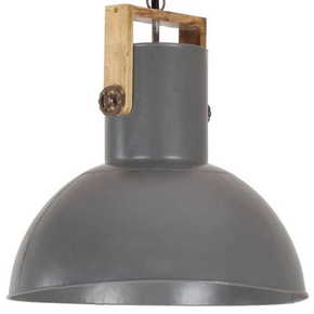 Shumee Industrijska viseča svetilka 25 W siva okrogla 52 cm E27