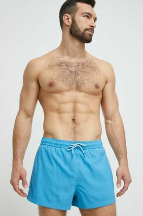 Kopalne kratke hlače Abercrombie &amp; Fitch - modra. Kopalne kratke hlače iz kolekcije Abercrombie &amp; Fitch