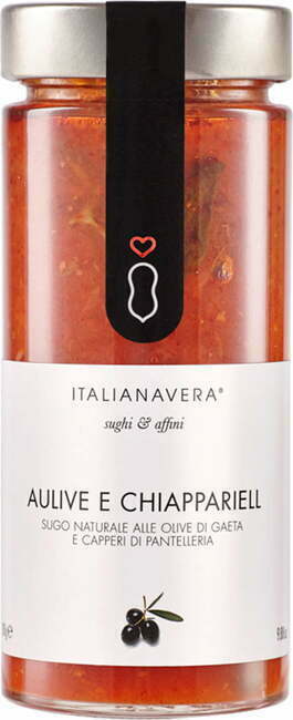 ITALIANAVERA Sugo z olivami in kaprami AULIVE E CHIAPPARIELL - 280 g