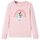 vidaXL Otroški pulover svetlo roza 116