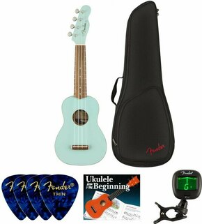 Fender Venice Soprano Ukulele WN Daphne Blue SET Soprano ukulele Daphne Blue
