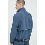 Športna jakna Calvin Klein Performance siva barva - siva. Športna jakna iz kolekcije Calvin Klein Performance. Lahek model, izdelan iz vodoodpornega materiala.