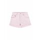 Otroške kratke hlače Levi's roza barva - roza. Otroški kratke hlače iz kolekcije Levi's. Model izdelan iz enobarvnega materiala.