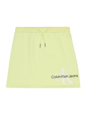 Otroško krilo Calvin Klein Jeans zelena barva - zelena. Otroško krilo iz kolekcije Calvin Klein Jeans. Model ravnega kroja