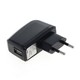 Polnilec / adapter USB, univerzalni, funkcija AutoID, črn, 2A
