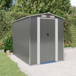 vidaXL Vrtna lopa svetlo siva 192x274x223 cm pocinkano jeklo