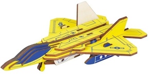 Lesena 3D sestavljanka Woodcraft F22 lovec raptor