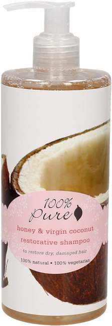 "100% Pure Honey &amp; virgin coconut restorative šampon - 390 ml"