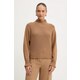 Twinset Pulover z dodatkom volne rjava 252TT3353