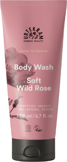 "Urtekram Soft Wild Rose Body Wash - 200 ml"