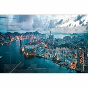 Steklena slika 70x50 cm Hongkong – Wallity