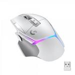 Logitech G502 X Plus White gaming miška, optični, brezžičen, 25600 dpi, 400 IPS, 106g, 40G, 1ms, 1000Hz, beli
