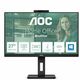 Monitor AOC 68,6 cm (27,0") Q27P3CW 2560x1440 75Hz IPS 4ms 2xHDMI DisplayPort USB-C 65W 4xUSB3.2 Pivot Kamera Zvočniki 2x5W 3H AdaptiveSync RJ45 ProLine