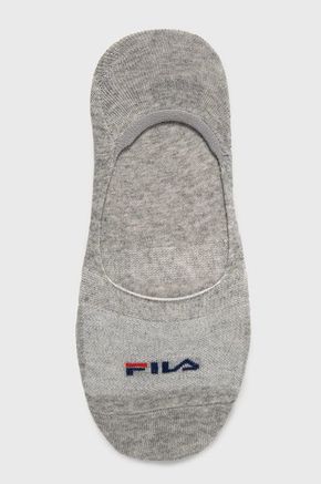Fila stopalke (3-pack) - siva. Stopalke iz zbirke Fila. Model iz elastičnega materiala. Vključeni trije pari