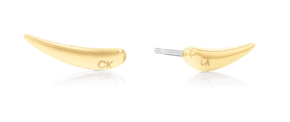 Calvin Klein Podolgovati uhani iz pozlačenega jekla Elongated Drops 35000345