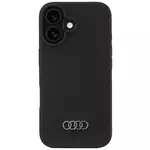 Ovitek Audi Silicone Case iPhone 16 6.1" black hardcase AU-LSRIP16-Q3/D1-BK (AU-LSRIP16-Q3/D1-BK)