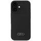 Ovitek Audi Silicone Case iPhone 16 6.1" black hardcase AU-LSRIP16-Q3/D1-BK (AU-LSRIP16-Q3/D1-BK)